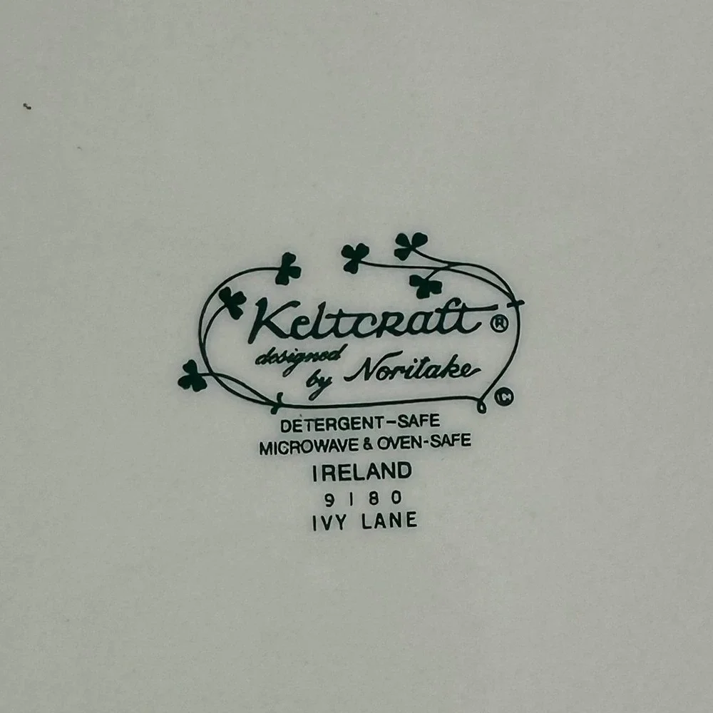 Keltcraft by‎ Noritake Ivy Lane Dinner Plates 9180 Ireland Set of 2